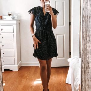 CUTE Dark blue midi dress